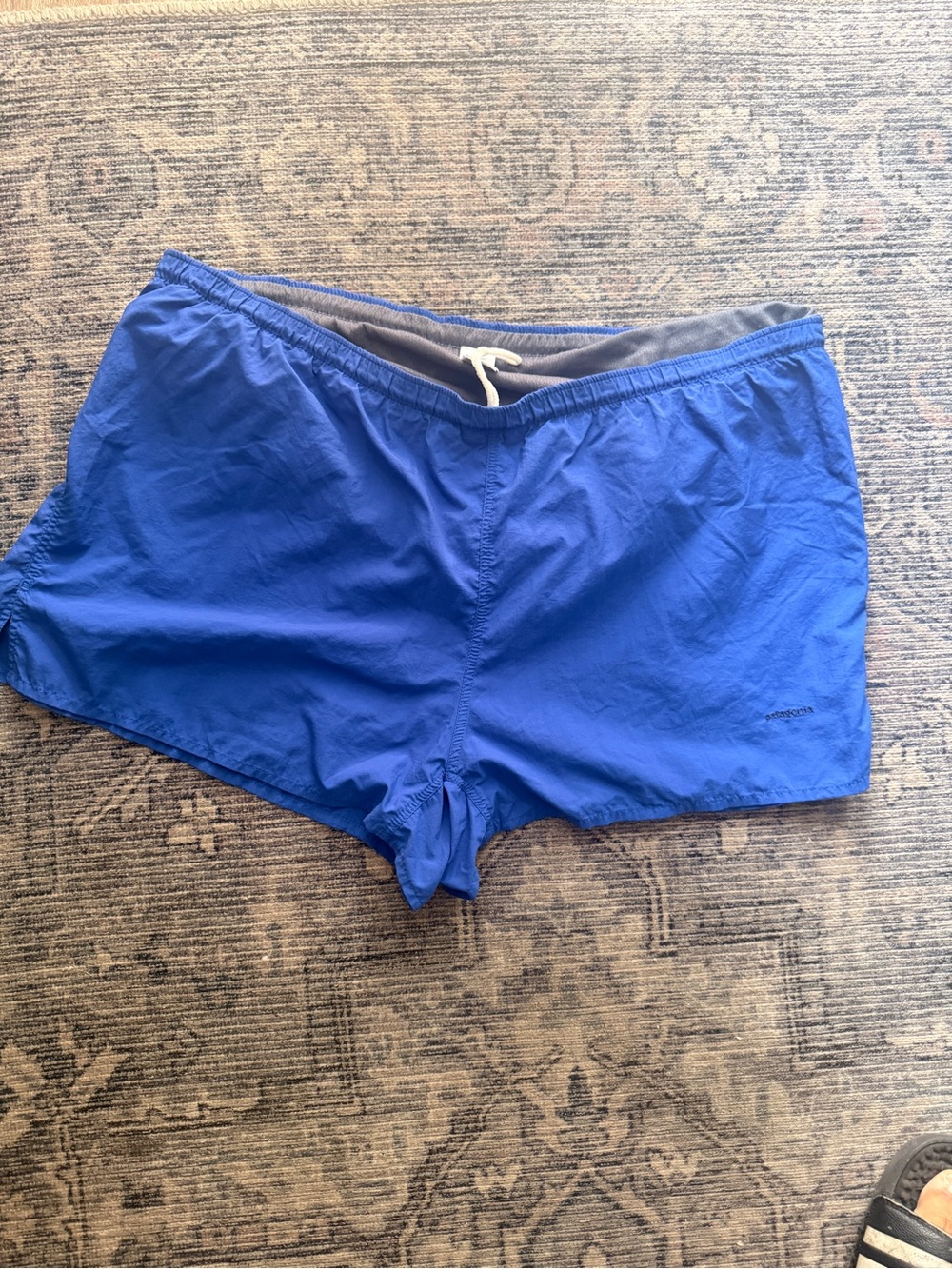 Patagonia Royal Blue Athletic Shorts with Drawstring